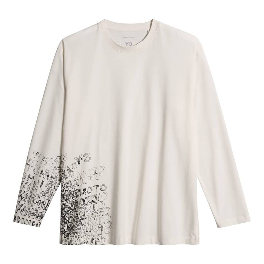 Y-3 Y 3 T Shirts Men's White Crew Neck Moderate Regular