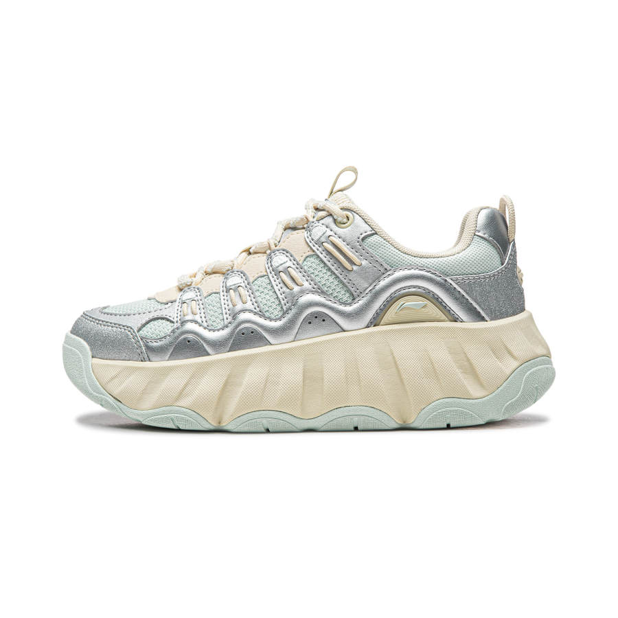 Li-Ning Li Ning Cookie Shoe Low top Casual Shoes Women's Silver Blue
