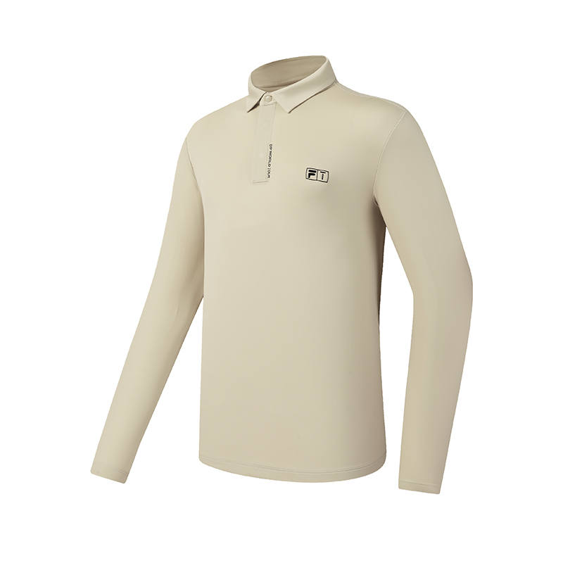 FILA Golf Polo Shirt Men's Coix Seeds Wheat