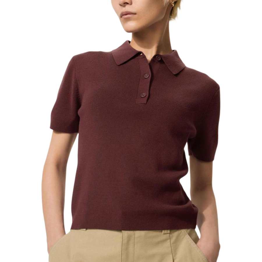 UNIQLO SS26 Polo Shirts Women's Umber Moderate
