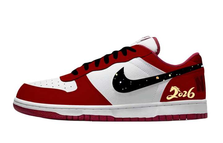 Nike Nike Big Horse Year Lucky Coverage Low top Skateboard Shoes Men's Red