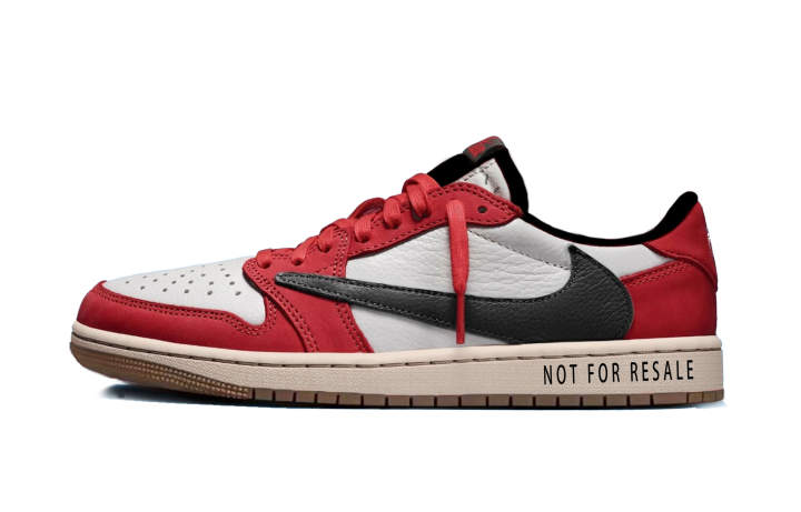 Jordan Travis Scott x Jordan Air Jordan 1 Prohibited Resale, Chicago Hook Abrasion Resistant Abrasion Resistant Low top