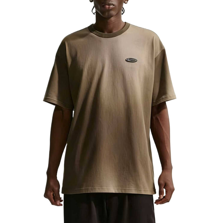 Nike Nike Sportswear T Shirts Men's Dark Hazelnut Crew Neck Moderate