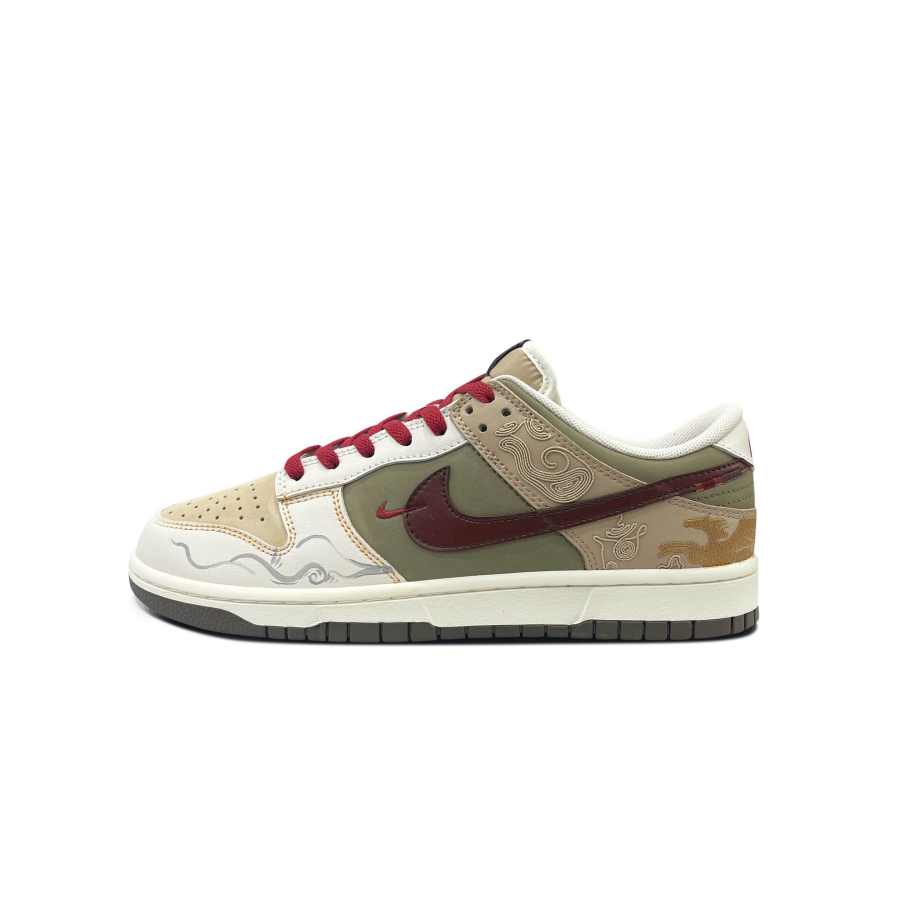 Nike Nike Dunk Cushioning Abrasion Resistant Cushioning, Wear Resistant Low top Skateboard Shoes Men's Beige Umber