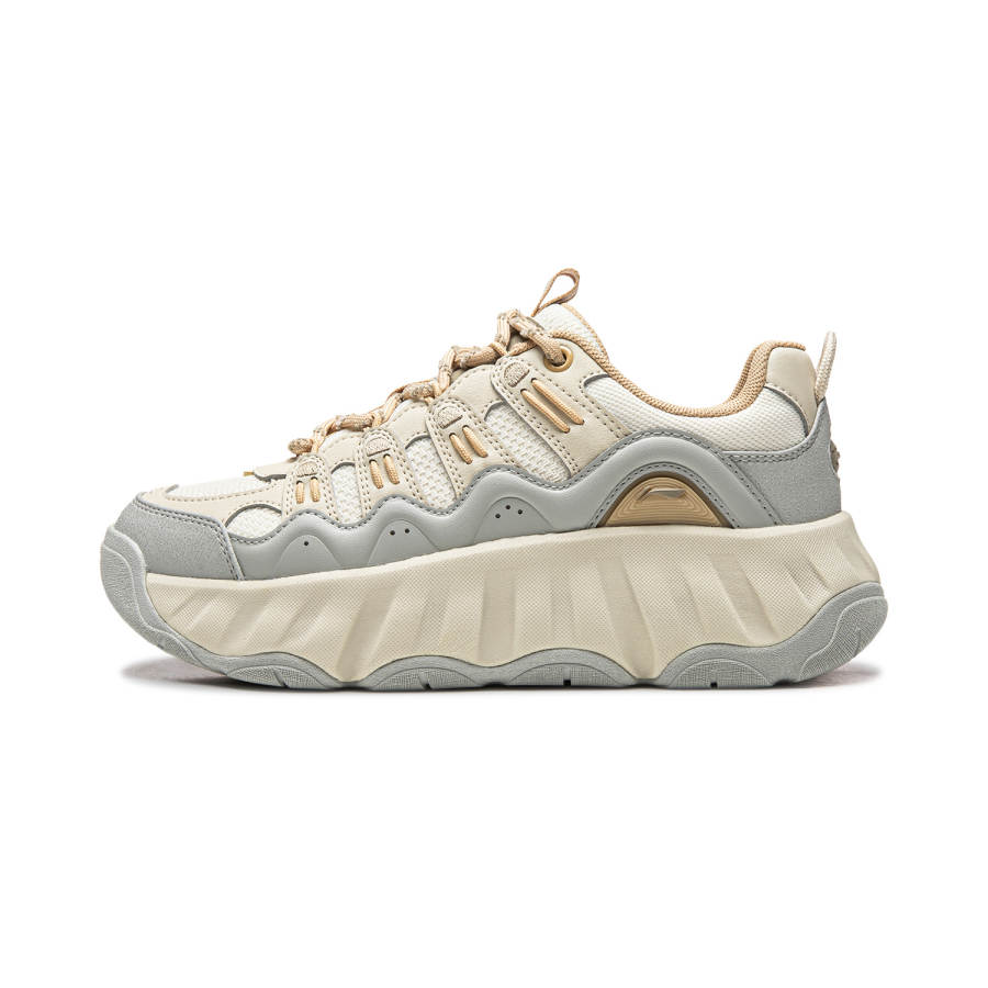 Li-Ning Li Ning Cookie Shoe Low top Casual Shoes Women's Ecru Gray