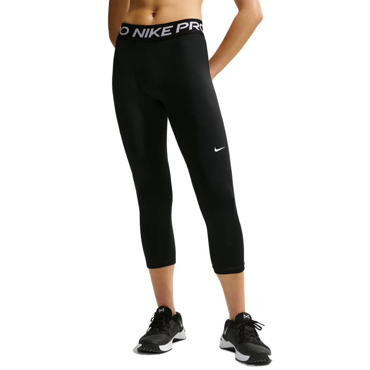 Nike Nike Pro Sports Shorts Women's Black/White Moderate Tight Pants