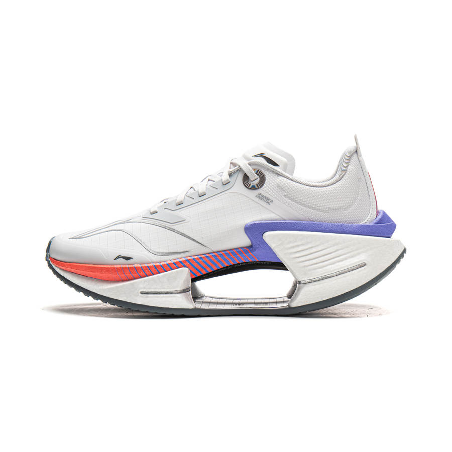 Li-Ning Li Ning Shadow 3 Essential Cushioning Abrasion Resistant Low top Casual Running Shoes Men's White Silver