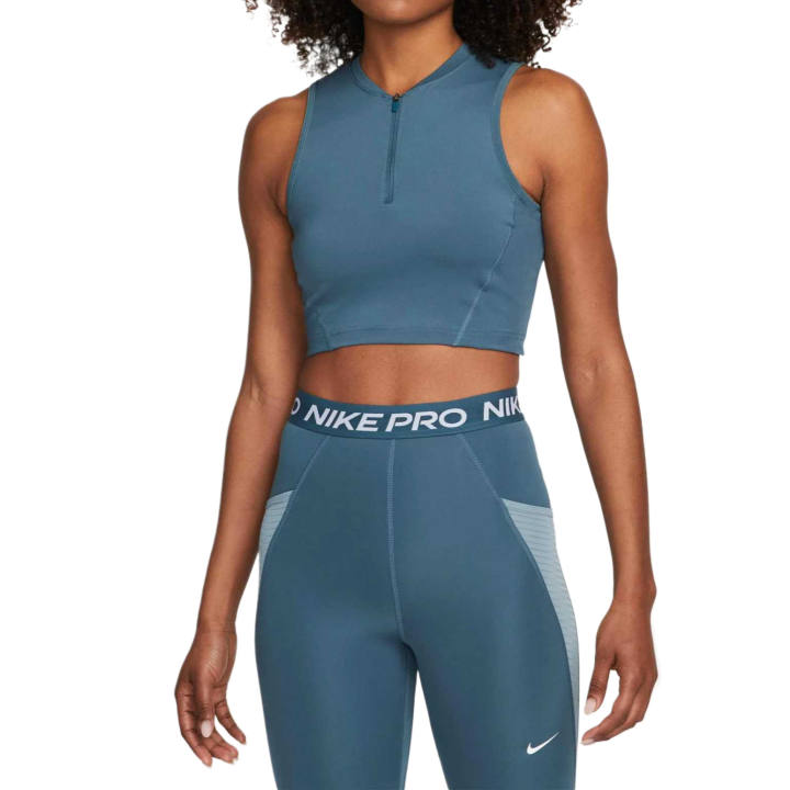 Nike Nike Pro Sleeveless Sports Shirts Women's Gray Green/Pilot Gray/White Other