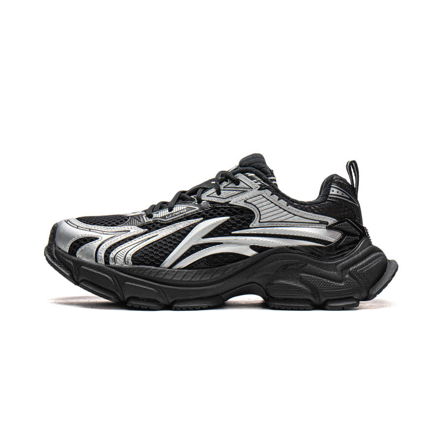 Li-Ning Li Ning Hei Star L2K Low top Casual Shoes Women's Black Silver