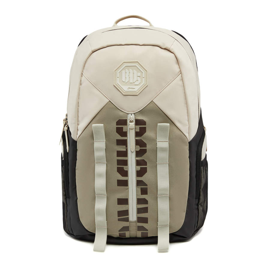 Li-Ning Li Ning BADFIVE Polyester Backpack Large Unisex Oyster Gray/Clam Pink Gray/Celadon