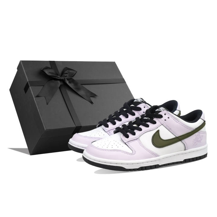 Nike Nike Dunk Leather Waterproof Slip Resistant Waterproof And Slip Resistant Low top Skateboard Shoes Women's Light Purple