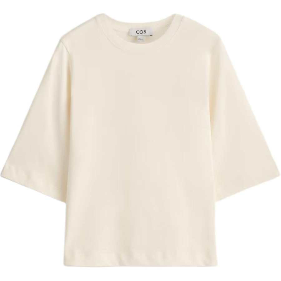 COS T Shirts Women's Butter Crew Neck Moderate