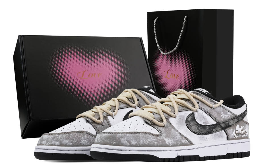 Nike Nike Dunk Battle Paint 2 Heart Box Leather Slip Resistant, Abrasion Resistant, Lightweight Cushioning Low top