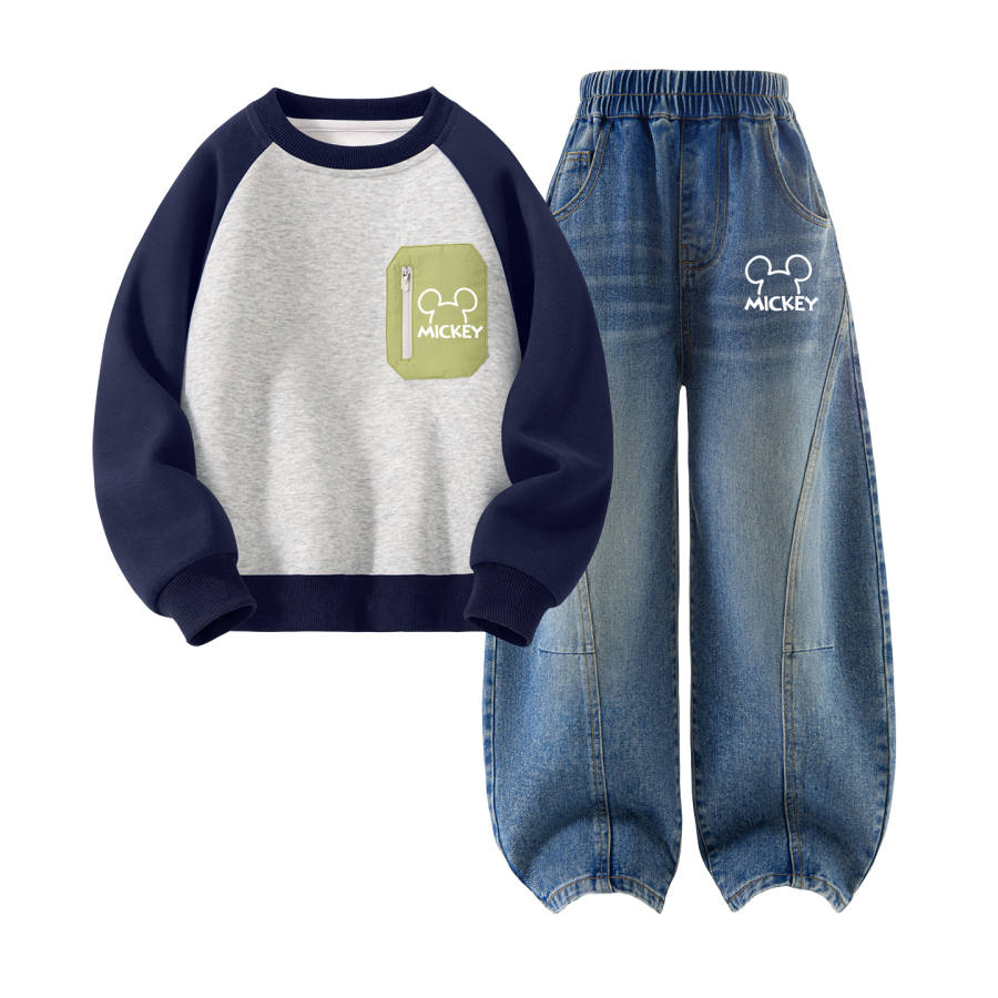Disney Kids Casual Sportswear Crew Neck Moderate