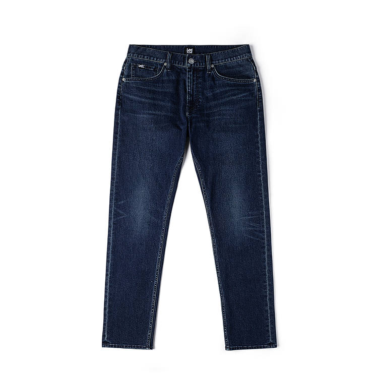 Lee Lee Jeans Men's Dark Blue Moderate Tapered Pants