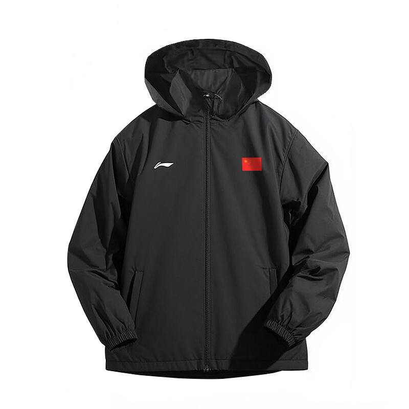 Li-Ning Li Ning Trench Coats Unisex Black Moderate