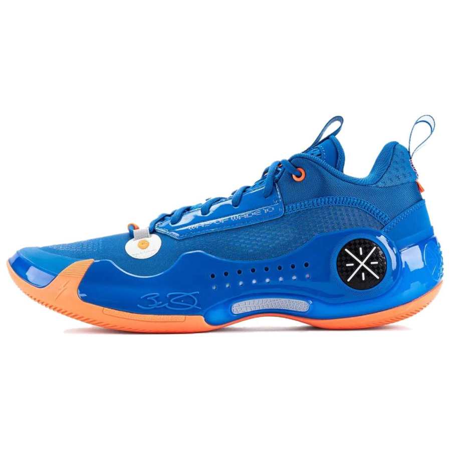 Li-Ning Li Ning WOW 10 Abrasion Resistant Low top Basketball Shoes Men's Blue