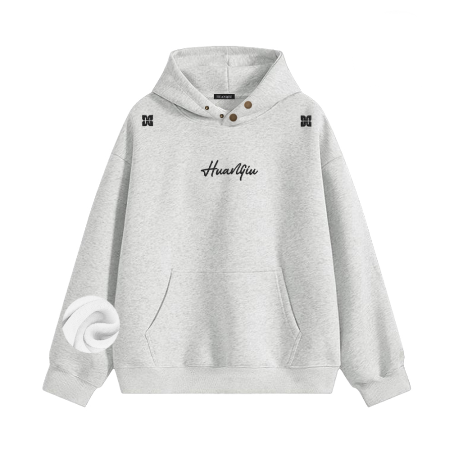HUANQIU Sweatshirts Unisex Hooded Thickened