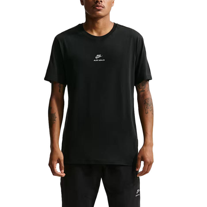 Nike Nike Sportswear T Shirts Men's Black/Black Crew Neck Moderate