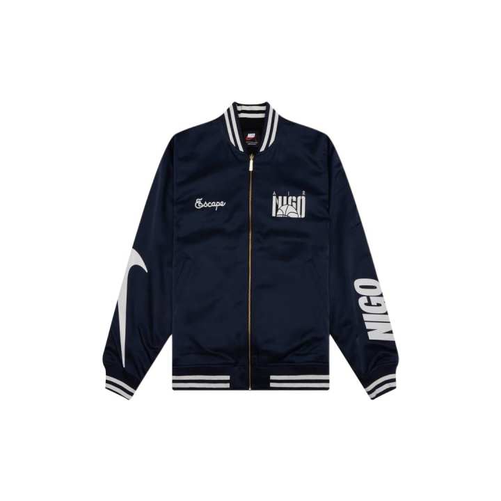Nike Nike Air Jackets Unisex Marine Blue Stand Collar Moderate Instructor