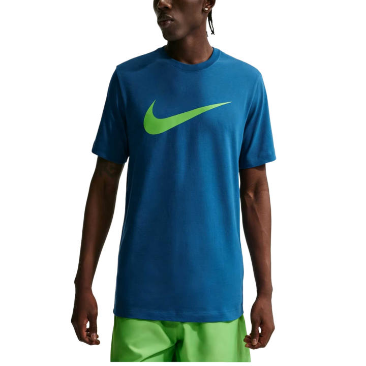 Nike Nike Sportswear T Shirts Men's Field Blue Crew Neck Moderate