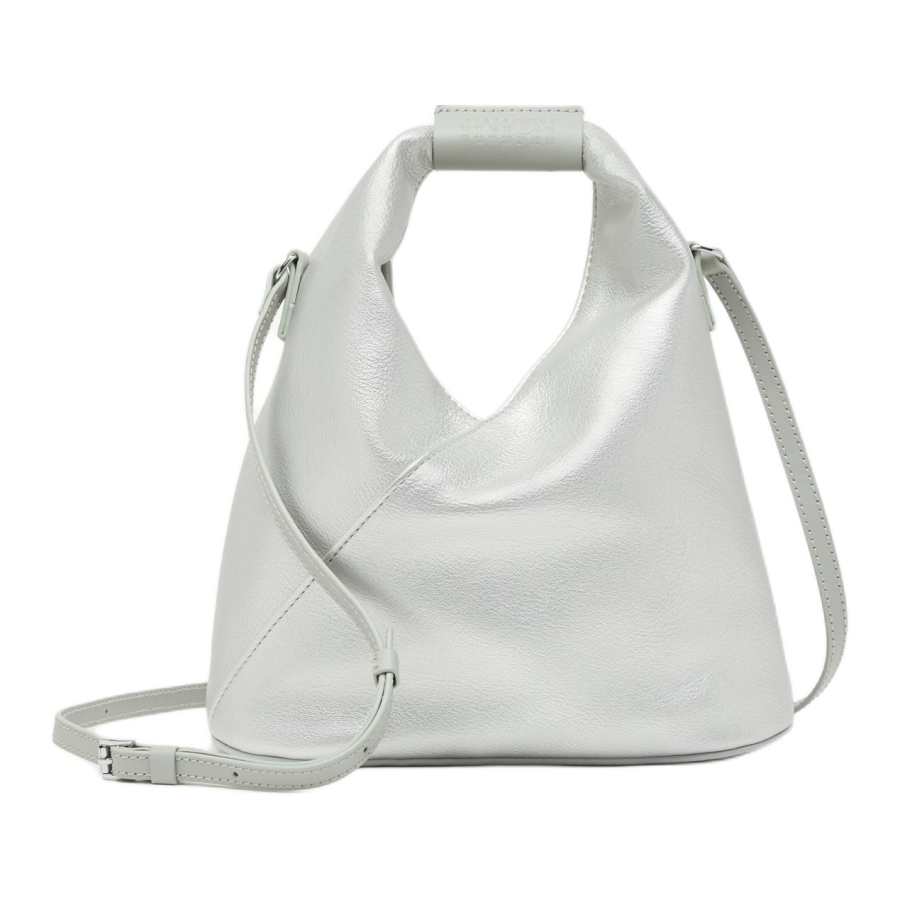 MM6 Maison Margiela Polyurethane One Shoulder Handbag Women's Silver