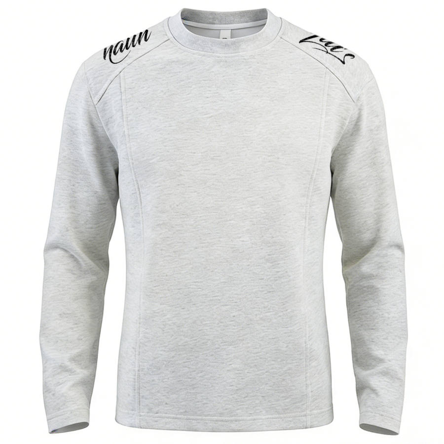 HUANQIU Sweatshirts Unisex Crew Neck Thickened Regular