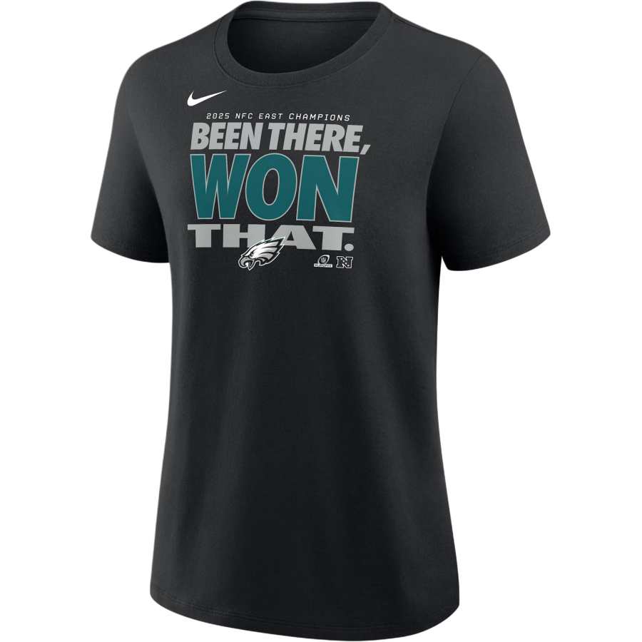 Nike Nike Philadelphia Eagles 2025 Nfc East Champions Trophy Women's Nike Nfl T-Shirt