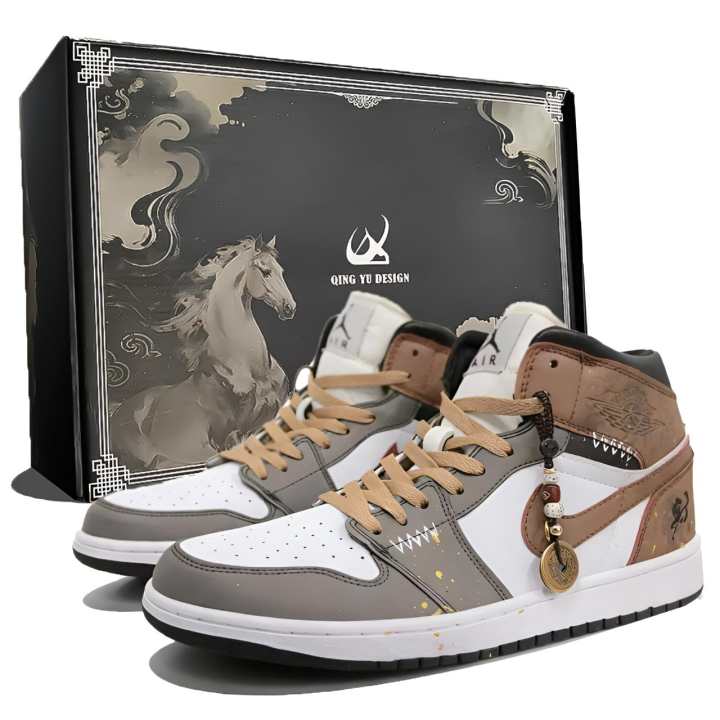 Jordan Jordan Air Jordan 1 CNY Auspicious Journey Box Abrasion Resistant Coverage Abrasion Resistant Coverage Mid top
