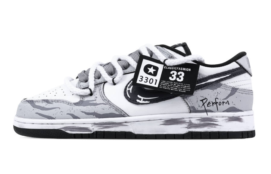 Nike Nike Dunk Star Logo Mist Tiger 2 Leather Slip Resistant, Abrasion Resistant, Lightweight Cushioning Low top