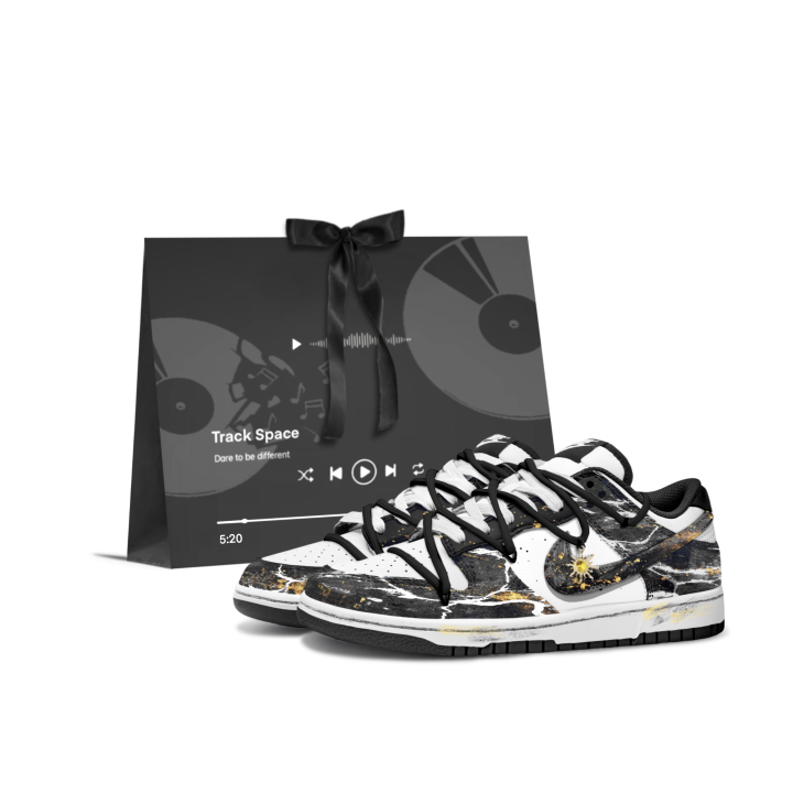 Nike Nike Dunk Ink Shadow Gold Synthetic Leather, Leather Cushioning Abrasion Resistant Slip Resistant Low top