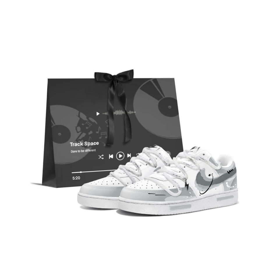 Nike Nike Court Vision 1 Flashy Night Galaxy Cushioning Abrasion Resistant Slip Resistant Low top Skateboard Shoes Men's