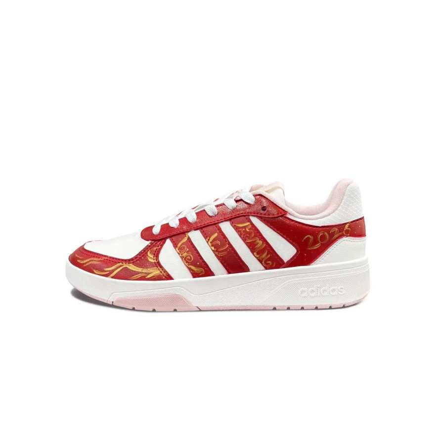 Adidas Adidas COURTBEAT Artificial Leather Lightweight And Breathable Low top Skateboard Shoes Women's