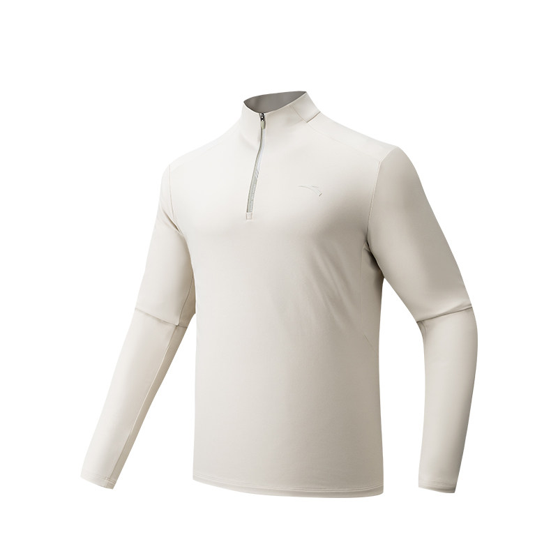 ANTA Knitwear Men's Mountain Sail Gray Stand Collar Moderate
