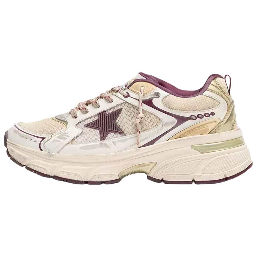 Golden Goose 「 」 Lightstar Low top Casual Shoes Men's Burgundy