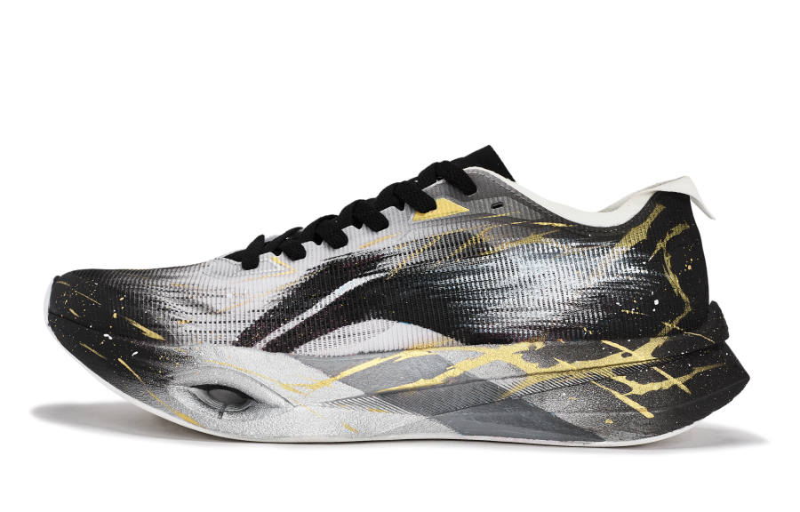 Li-Ning Li Ning Wind Chaser Pro Slip Resistant Low top Running Shoes Unisex Black Gray Gold Silver