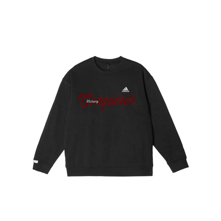 Adidas Adidas LABEL Sweatshirts Unisex Black Crew Neck Moderate