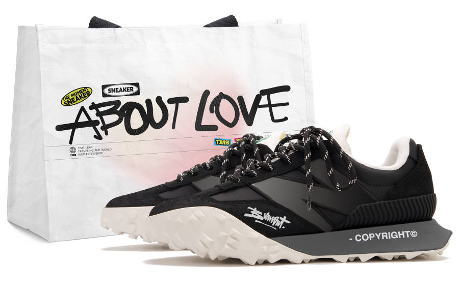 New Balance New Balance XC 72 Artificial Leather, Leather Low top Rubber Casual Running Shoes Unisex Black White