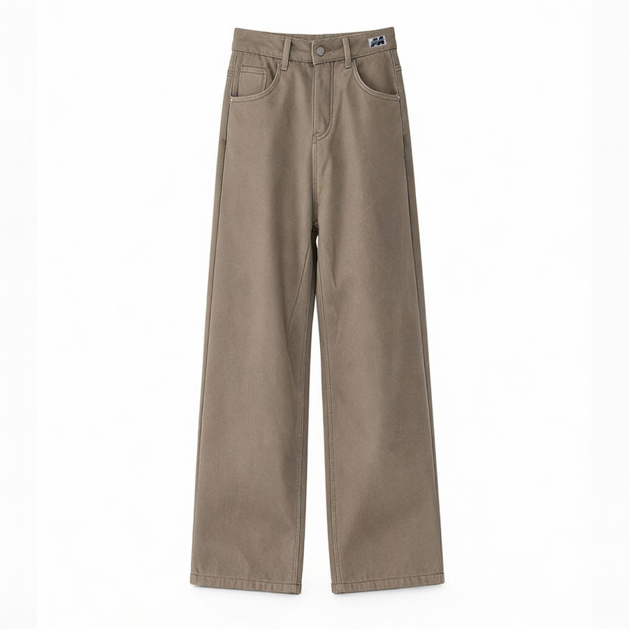 MUSCLETECH Casual Pants Unisex Thickened And Fleece Lined Straight Fit Pants
