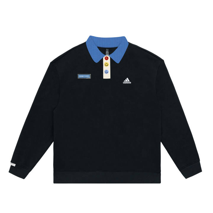 Adidas Adidas Polo Shirts Unisex Black Polo Collar Moderate Other