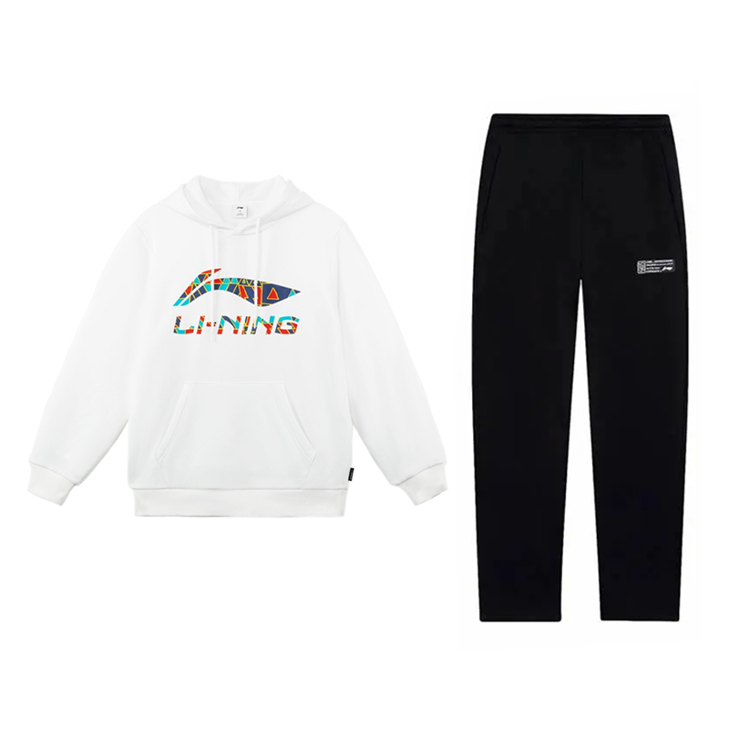 Li-Ning Li Ning Casual Sportswear Unisex Standard White+Black