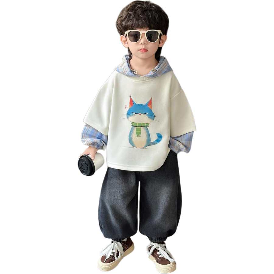 Lanza Casual Sportswear Spring Fall Ecru Children Aged 3 7 Years Old