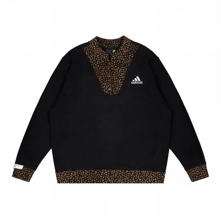 Adidas Adidas Sweatshirts Unisex Black Stand Collar Thickened Regular