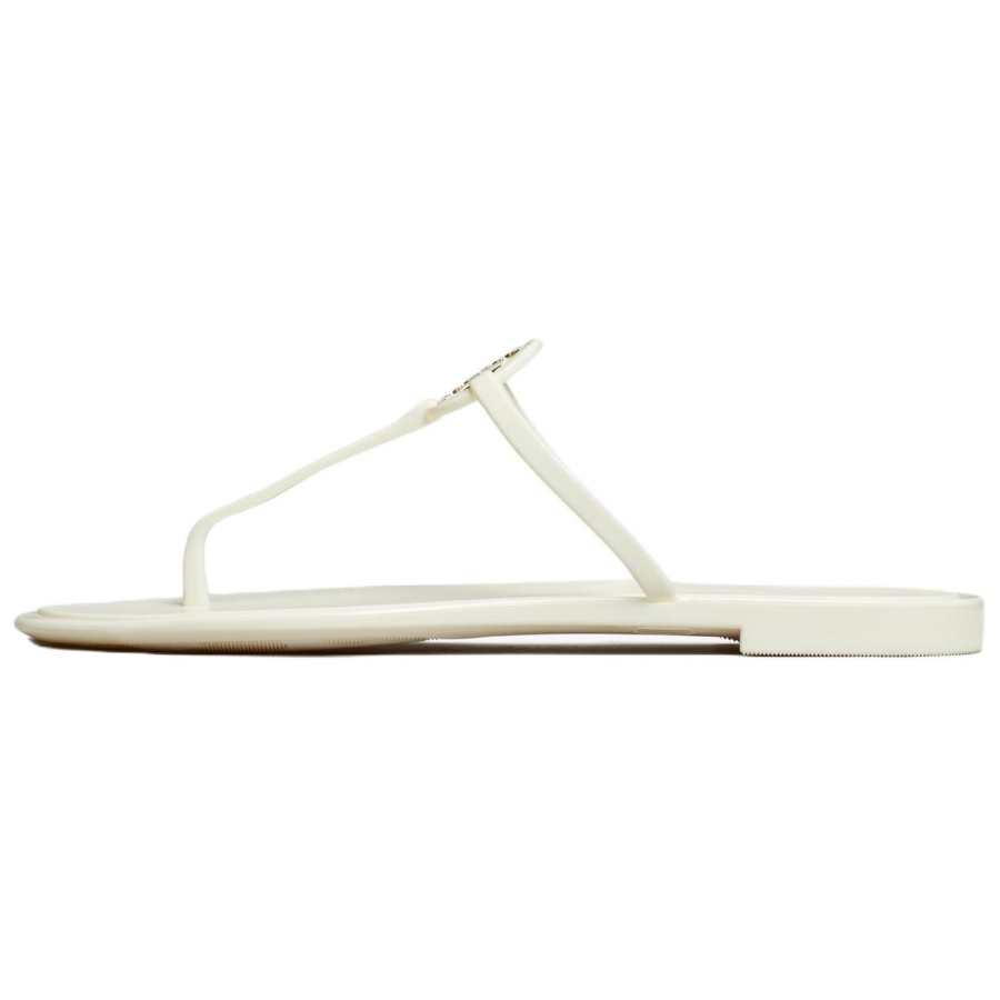 TORY BURCH Miller Flip Flops Women's Ivory White