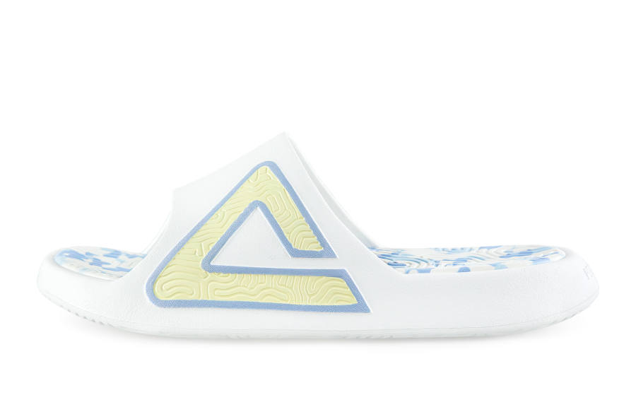 PEAK Tai Ji1.0 Slide Slippers Unisex White/Blue/Yellow