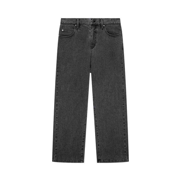 Nice Rice Jeans Unisex Dark Gray 12.5 Oz Thickened Straight Fit Pants