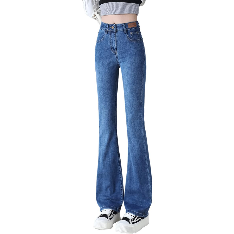 Tonlion Jeans Women's Medium Blue Moderate Flared Pants