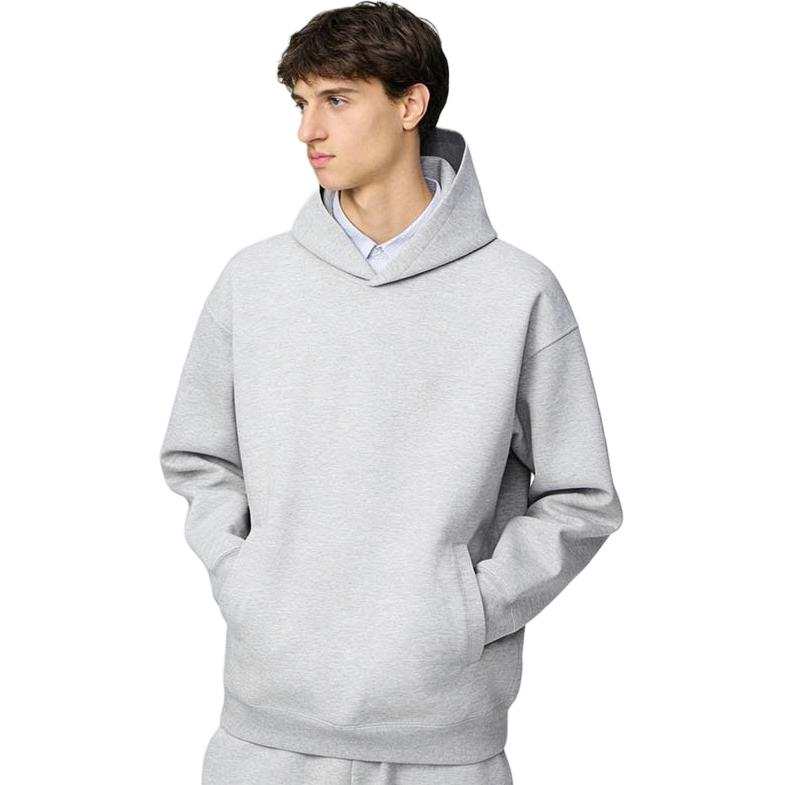 UNIQLO Sweatshirts Unisex Gray Hooded Moderate