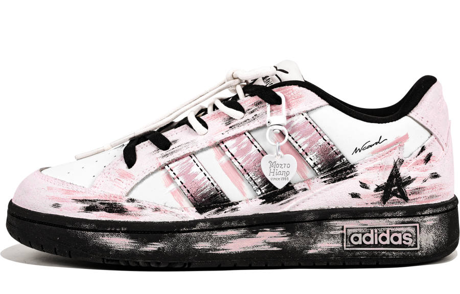 Adidas Adidas WCARD ADV Badass Girl, Urban Chic Style, Design Oriented Low top Skateboard Shoes Unisex Black Pink