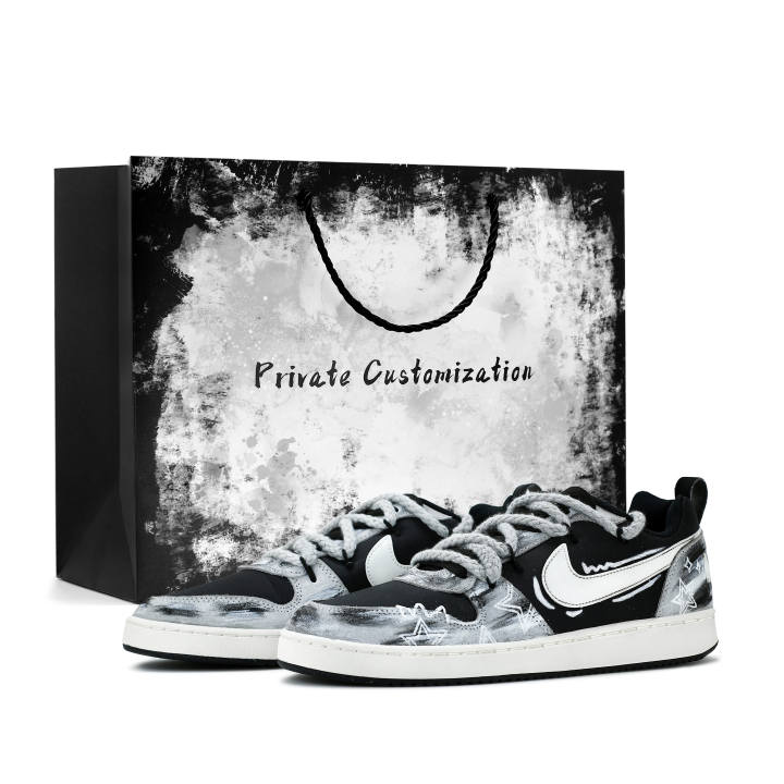 Nike Nike Court Borough STAR INK Cushioning Low top Skateboard Shoes Unisex